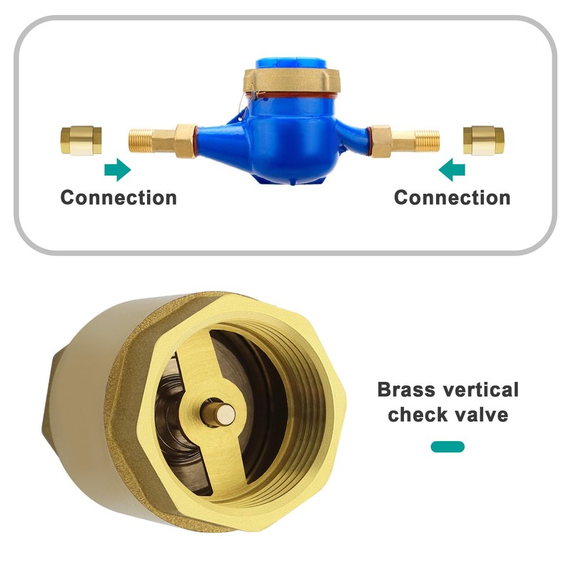 Create idea 1 Inch Check Valve Brass Vertical Check Valve