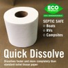 Boat and RV Toilet Paper, Septic Safe Quick Dissolving Tissue,