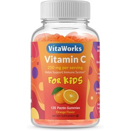 Doctors Finest Vitamin C Gummies for Kids – Vegan, GMO Free & Gluten Free – Great Tasting Orange Flavor Pectin Chews – Kids Dietary Supplement – 250 mg of Vitamin C – 120 Jellies [60 Doses]