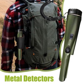 Handheld Metal Detector,Waterproof Small Metal Detector | High Accuracy Portable Finder, Professional Tester with Holster for Treasure Hunting