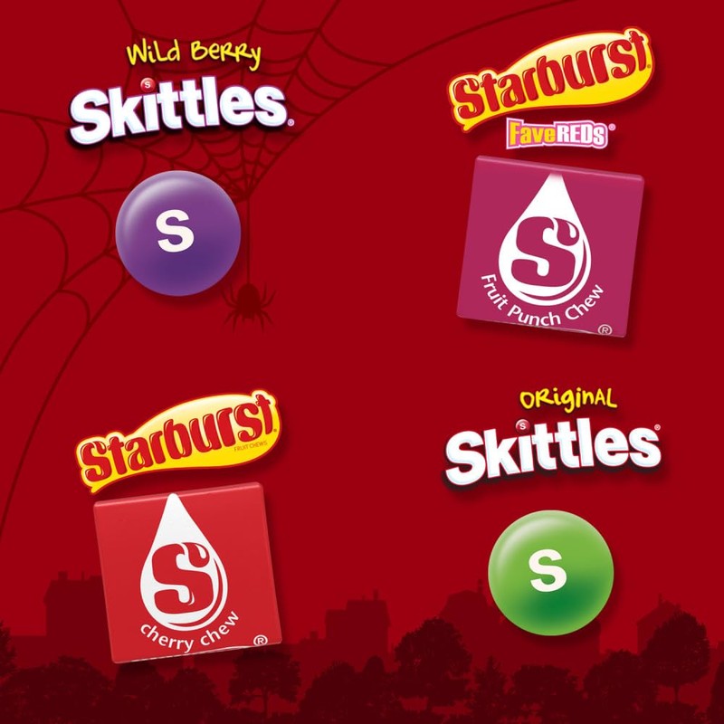 SKITTLES Original & Wild Berry, STARBURST Original & STARBURST FaveReds