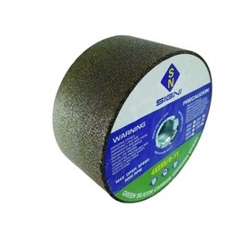 Premium 4 Inch Green Grinding Stone for Precision Grinding with 5/8-11 Thread - Ideal for Metal, Granite, and Concrete - 60 Grit