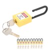 10 Sets 38mm Lockout Lock Dustproof Nylon Industrial Engineering Insulation