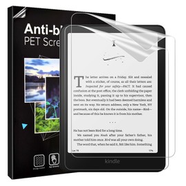 MoKo Kindle Paperwhite 2024 Film 2 Pack 12th Generation 7" for 2024 PET Anti-Glare Film High Transmittance Anti-Glare Bubble Free Easy Application Anti-Fingerprint Clear