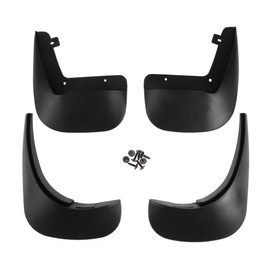 Partuto Mud Flap Splash Guard - Car Front & Rear Side Mud Guards - for Volkswagen Passat B5 1998-2004 Plastic Black with Mount Accessories - 1 Set