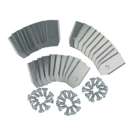vhbw 30 x Replacement Blades Compatible with YardForce SA500 ECo, SA600H, SC600 Eco, SA800 Pro, Amiro 400i, SA900, HQ18 Lawnmower - Replacement Blade, Silver