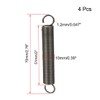 TOP-VIGOR 4Pcs Extension Compressed Spring, 1.2mm Wire Dia, 10mm OD,