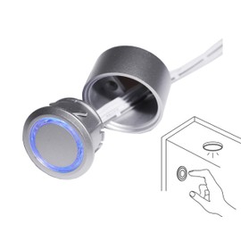 Facon 12V RV Dimmer Switch, PWM Touch Dimmer Switch with Indicator Light, 12V / 24V Switch use with LED Lights, Incandescent and Halogen Bulbs for RV, Camper, Marine, and Strip Lights