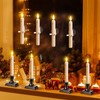 Yungyan 12 Sets Christmas Window Candles with Dusk to Dawn,