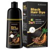 Meidu Champú Teñir Cabello Cubrir Canas Tinte Negro Natural Mujeres