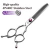 Fenice Peak 7.5‘’ Curved Chunker Dog Grooming Scissors with Purple