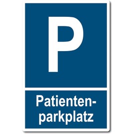 Patient Parking Plastic Sign 30 x 20 cm (Weatherproof)