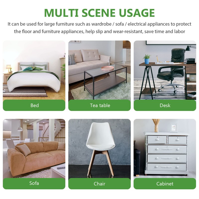 LIFKOME 20pcs Furniture Sliders Furniture Moving Kit Reusable Felt Movers