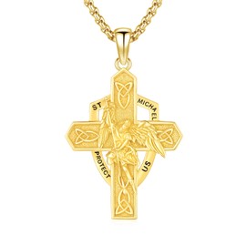 REDSUN Religious Amulet Necklace Bracelet 925 Sterling Silver St Raphael Archangel Chain Saint Raphael Bracelet Amulet Christian Chain Jewellery Gift for Men Women, Sterling Silver, No Gemstone