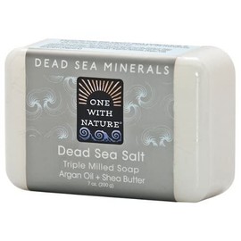One With Nature One With Nature Dead Sea Mineral Soap, Dead Sea Salt, 7-Ounces (Pack of 6)