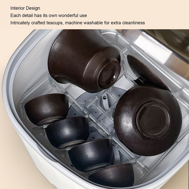 Mini Dishwasher, Compact Countertop Dishwasher with 4L Built in Water,