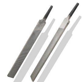 NGeGe Flat File Axe Sharpener File,Rectangular Cut Axe File,Hand File Without Handle,6" Length,Carbon Steel,Coarse Tooth,2pcs
