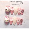 [Commemorating store openingSuper special discount] Kitschy Pink Angel Kitty Nail