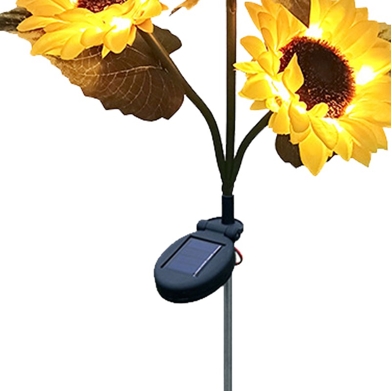 Solar Sunflower Light 24 LEDs Warm White IP55 Waterproof Outdoor