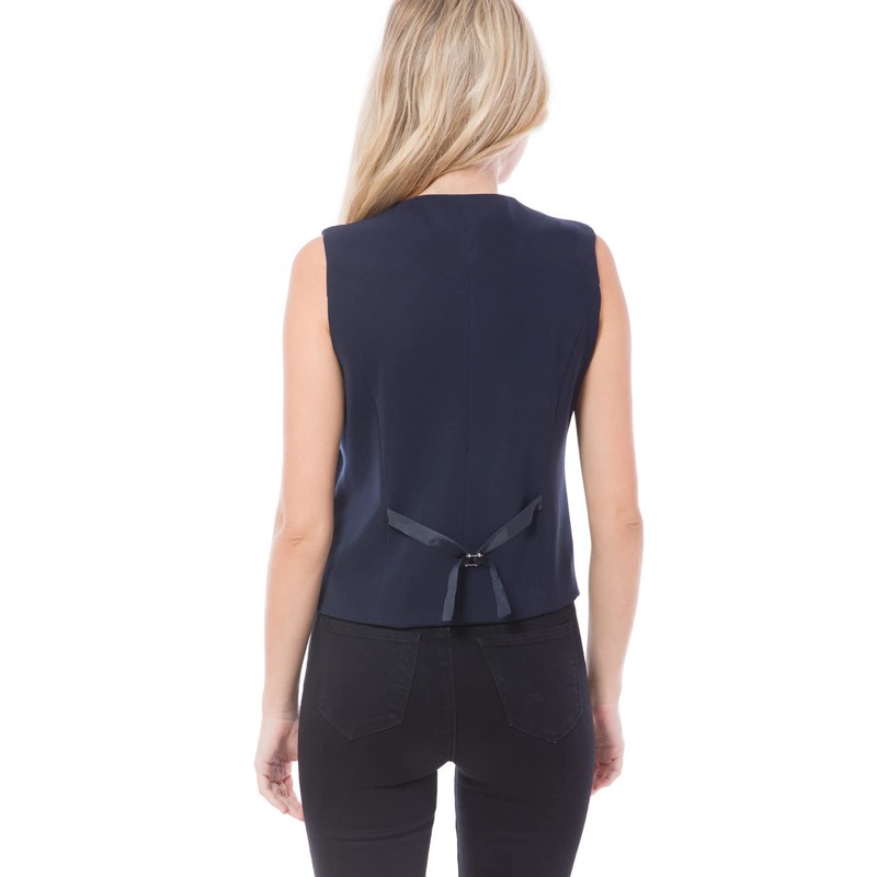 Design by Olivia - Chaleco para mujer, totalmente forrado, con
