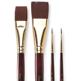 Winsor & Newton Size 25mm Galeria Short Handle One Stroke Brush