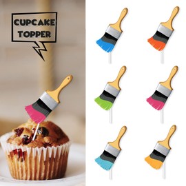 S-Cp-0546 ce Cream Fruit Dessert Cupcake Topper Colorful Glitter Happy Birthday Sensory Pop Game Theme Decor Supplies Baby Shower Boys Girls Birthday Party Decorations