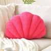 VBGYA Seashell Decorative Pillow, Hot Pink Seashell Shaped Throw Pillows,