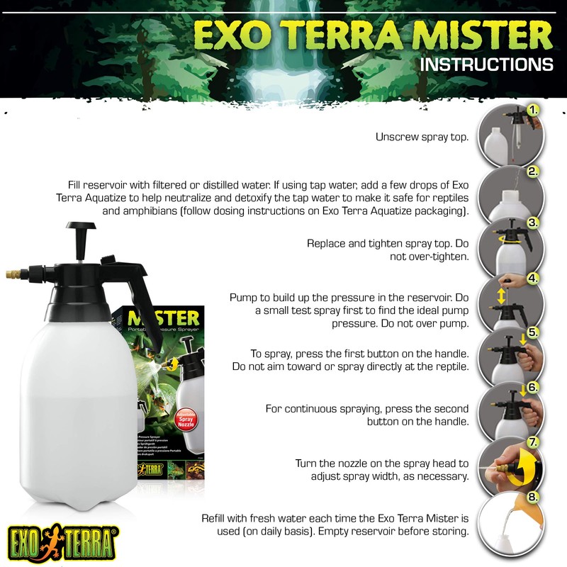 Exo Terra Mister Pump-Up Sprayer, 1.5 Litre