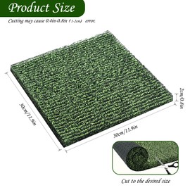 Aifong 6 Pack Nesting Pads for Chicken Coop 12” x 12” Chicken Nesting Pads Washable Plastic Nesting Box Pads Chicken Coop Accessories for Chicken Hen Box Laying Eggs (Green)