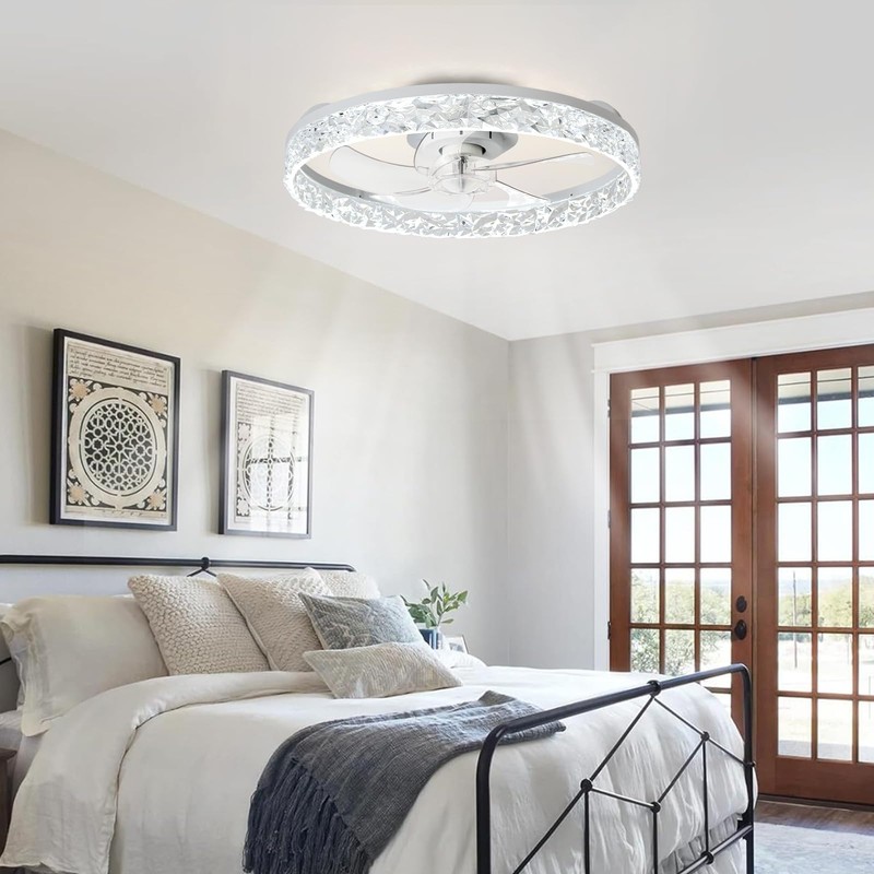 Depuley Ceiling Fans with Lights and Remote: 20" Modern Low