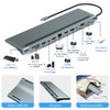 Docking Station,12 in 1 USB-C Hub,USB Typ C 4K 30Hz