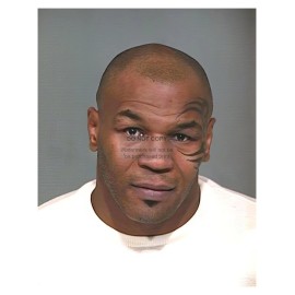 MIKE TYSON 2004 MUGSHOT ARRESTED CRIMINAL DAMAGE DIGITALLY ENHANCED 11X14 PHOTO