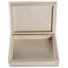 Small Shallow Flat Lidded Wooden Box with Magnetic Closure |