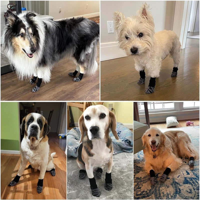 Hcpet Anti-Slip Dog Socks - Premium Non-Slip for Hardwood Floors,