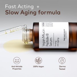 The Face Shop Alltimate - Sérum de Mucina Vegana con 8 Péptidos - Serum hidratante y reparador para un efecto glow intenso - K-beauty coreano original para una piel elástica y radiante