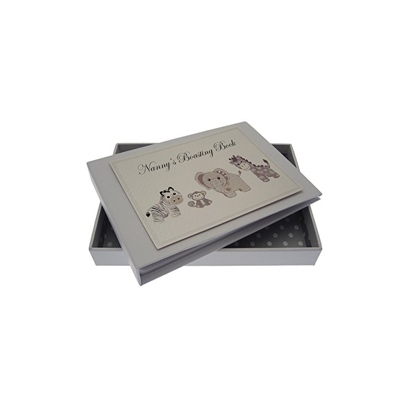 White Cotton Cards Nanny's Boasting Book Silver Toys Tiny Album