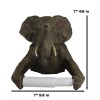 Ebros Pachyderm Servant Safari Elephant Holding Toilet Tissue Paper Holder