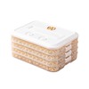 LOEZ 4-Layer Food Storage Container, Stackable Snack Container with Lid,