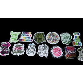Tortuga Hobby Works Buy 1, Get 1 Free Motivational / Inspiring Stickers - 50 Total Stickers Included