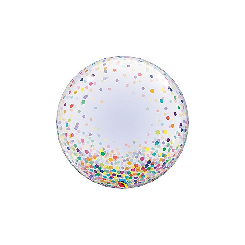 Deco Bubble 24" Pink Confetti