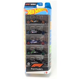 Hot Wheels 2024 Formula 1 Racing 5 Pack -McLaren Alpine Red Bull Sauber Haas