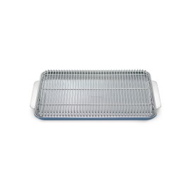 Caraway Non-Stick Ceramic Baking Sheet & Cooling Rack - Ceramic Coated - Non-Toxic, PTFE & PFOA Free - Perfect for Baking, Roasting, and More - Large (18" x 13") - Slate