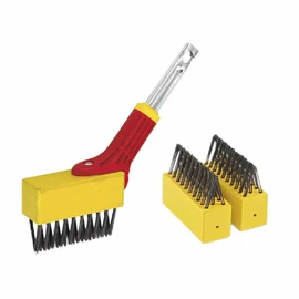 Wolf-Garten "FB-ME Weeding Brush Heads Set, Yellow/Black, 9x20x10 cm