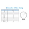 Hose Clamps Adjustable Pipe Clamps (Pack of 10) Galvanised Worm