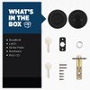 Weiser Safelock Matte Black Round Deadbolt Lock, ANSI/BHMA Grade 3