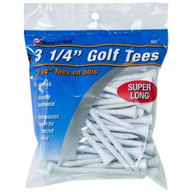 JEF WORLD OF GOLF Gifts and Gallery, Inc. 3 1/4-Inch Tee - 60 Pack (White)