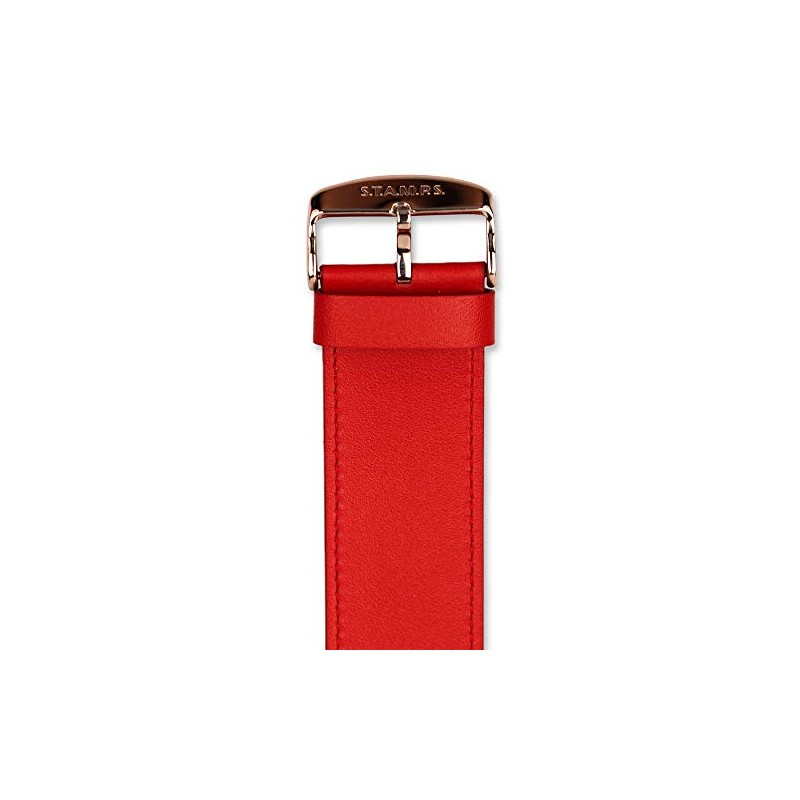 Stamps Leather Bracelet Red 100003 with Additional Snapper/Adapter 9938000