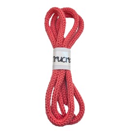 Trucraft - iCord French Knitting Rope - 1m Length - 100% Cotton - 017 Coral - for Wire Names and Crafts