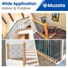 Muzata 50Pack Baluster Shoes Aluminum Flat Base Shoe for 1/2"