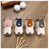 Leather Golf Ball Case with Golf Marker, Professional Recommended Golf